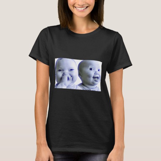 Funny Niche Baby Gen Z Meme Ai Viral Giggling Ai L T-Shirt (Vorderseite)