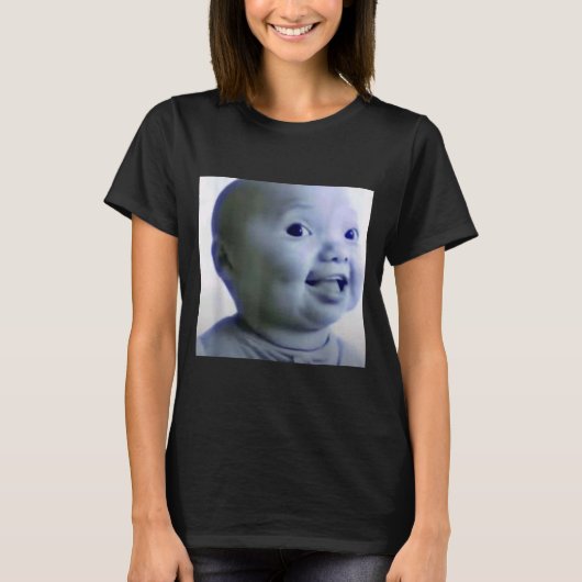 Funny Niche Baby Gen Z Meme Ai Viral Giggling Ai L T-Shirt (Vorderseite)