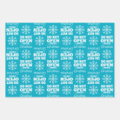 Funny - Nicht bis Weihnachten öffnen Geschenkpapier Set (Vorderseite 2)
