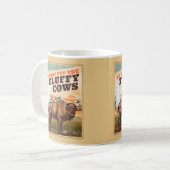 Funny nicht die flauschigen Kühe Bison Lover pflüc Kaffeetasse (Vorderseite Links)