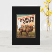 Funny nicht die flauschigen Kühe Bison Lover pflüc Karte (Gelbe Blume)