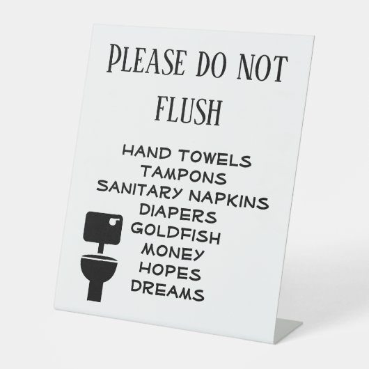 Funny nicht flush Business Bad Sockelschild (Vorderseite)