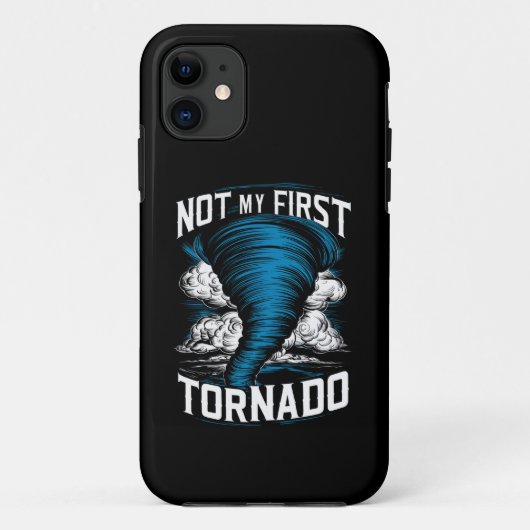 Funny nicht mein erster Tornado Retro Storm Chaser Case-Mate iPhone Hülle (Rückseite)