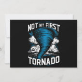 Funny nicht mein erster Tornado Retro Storm Chaser Einladung (Vorderseite)