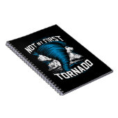 Funny nicht mein erster Tornado Retro Storm Chaser Notizblock (Rechte Seite)