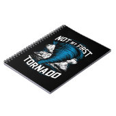 Funny nicht mein erster Tornado Retro Storm Chaser Notizblock (Linke Seite)