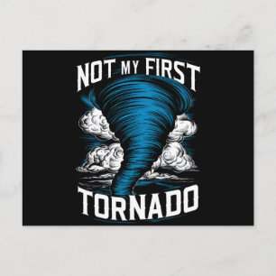 Funny nicht mein erster Tornado Retro Storm Chaser Postkarte