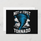 Funny nicht mein erster Tornado Retro Storm Chaser Postkarte (Vorne/Hinten)