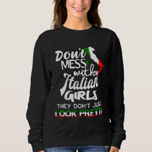 Funny nicht mit italienischen Girls für Kinder Maf Sweatshirt
