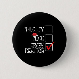 Funny nicht naughty Nicht Nice Ich bin Realtor Mer Button