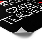 Funny nicht naughty Not Nice Ich bin verrückte Leh Poster (Ecke)