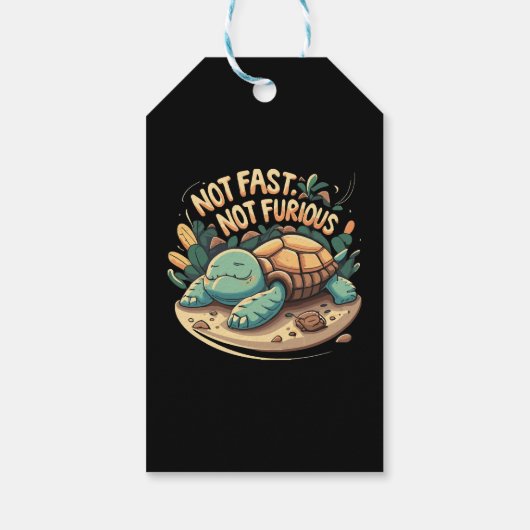 Funny nicht schnell, nicht wütend geschenkanhänger (Rückseite)