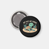 Funny nicht schnell, nicht wütend magnet (Vorderseite/Rückseite)