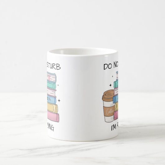 Funny nicht stören, ich lese Buch Lover Custom Kaffeetasse (Mittel)