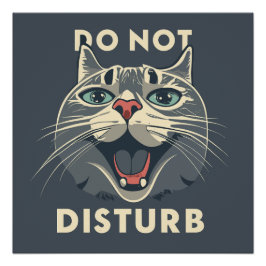 Funny nicht stören poster