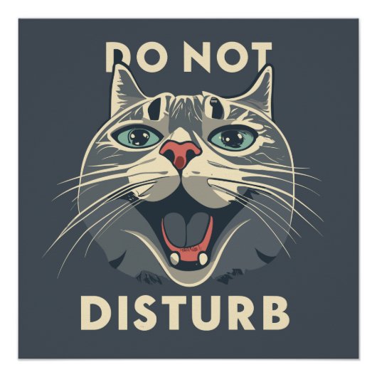 Funny nicht stören poster (Vorderseite)