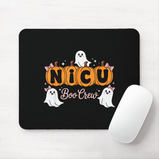 Funny Nicu Boo Crew Nurse Ghost Halloween Soky Sea Mousepad (Mit Mouse)