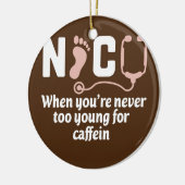 Funny NICU Nurse Keramik Ornament (Links)
