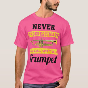 Funny nie unterschätzen ein Mädchen mit einem Trom T-Shirt