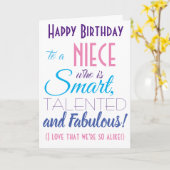 Funny Niece Happy Birthday Karte (Gelbe Blume)