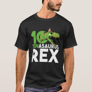Funny Niedlich 10. Geburtstag Tenasaurus Alte Rex T-Shirt