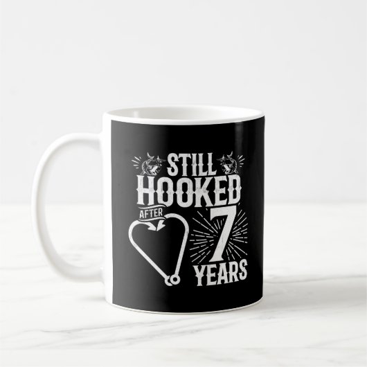 Funny Niedlich 7th Anniversary Paare Verheiratet 7 Kaffeetasse (Links)