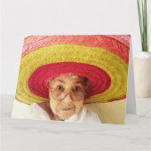 FUNNY NIEDLICH ALD LADY BIRTHDAY CARD FÜR SIE KARTE (Vorderseite)