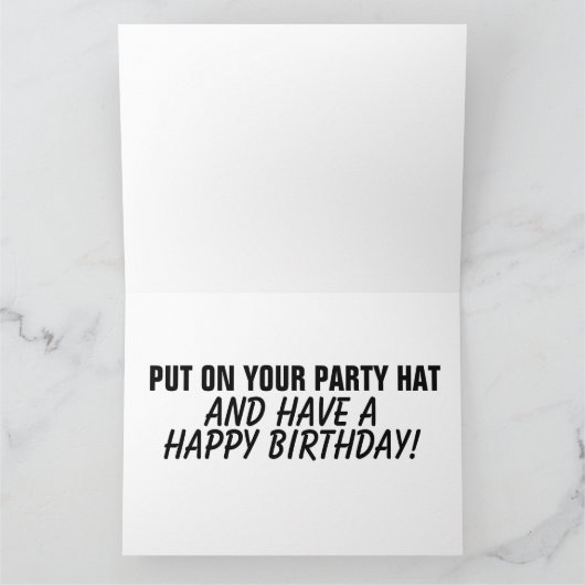 FUNNY NIEDLICH ALD LADY BIRTHDAY CARD FÜR SIE KARTE (Innenseite)
