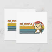 Funny Niedlich Angry Cat People (Vorne/Hinten)