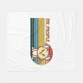 Funny Niedlich Angry Cat People Fleecedecke (Vorderseite (Horizontal))