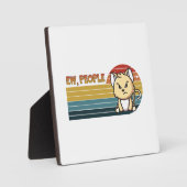 Funny Niedlich Angry Cat People Fotoplatte (Vorderseite)