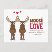 Funny Niedlich Anniversary Partys Whimsical Elche Postkarte (Vorderseite)