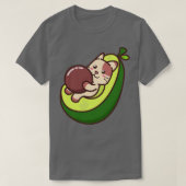Funny Niedlich Avocado Cat T-Shirt (Design vorne)