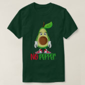 Funny Niedlich Avocado Guacamole No Pepper T-Shirt (Design vorne)
