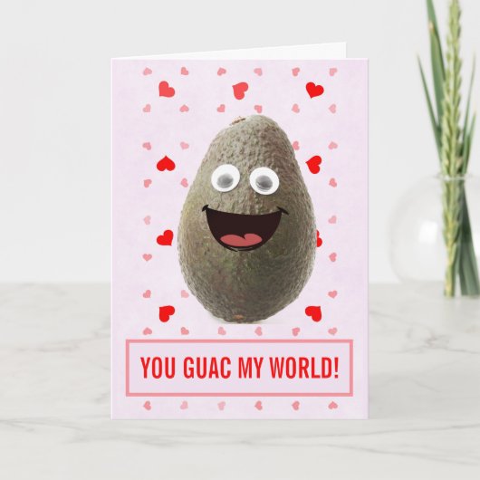 Funny Niedlich Avocado Valentinstag Karte (Vorderseite)