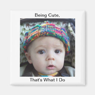 Funny Niedlich Baby Kid Creationarts Lisa R Adams Magnet