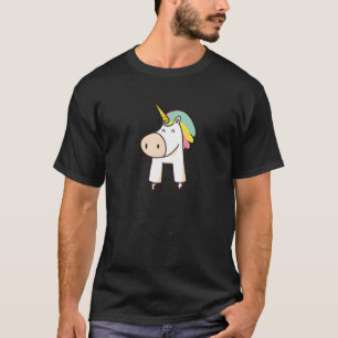 Funny Niedlich Baby Unicorn in Pocket Mythasy Fant T-Shirt