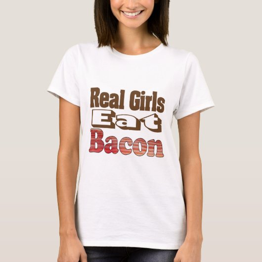 Funny Niedlich Bacon Lover T-Shirt (Vorderseite)