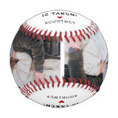 Funny Niedlich Baller Boyfriend 2 Foto Baseball (Vorderseite)