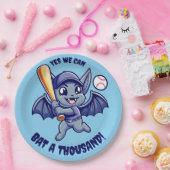 Funny Niedlich Bat Yes We Can Bat a Tausend Pappteller (Party)