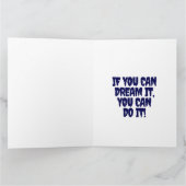 Funny Niedlich Bat Yes You Can Bat a Tausend! Karte (Innenseite)