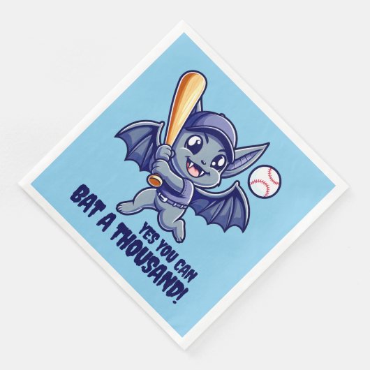 Funny Niedlich Bat Yes You Can Bat a Tausend Serviette (Ecke)