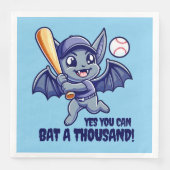 Funny Niedlich Bat Yes You Can Bat a Tausend Serviette (Vorderseite)