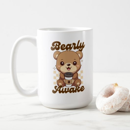 Funny Niedlich Bear Coffee Pub Kaffeetasse (Mit Donut)