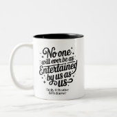 Funny Niedlich Beste Freundinnen Bestie Wirbel Fre Zweifarbige Tasse (Links)