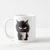 Funny Niedlich Black Cat Kaffee Wut Kaffeetasse (Links)