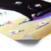 Funny Niedlich Black Cat Poster Magazine (Ecke)