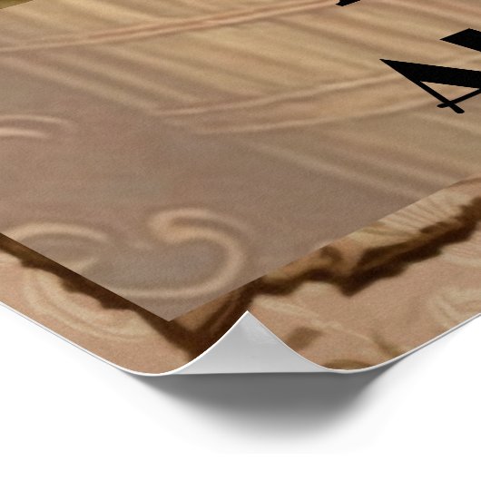 Funny niedlich Black Cat Wäsche Poster (Ecke)