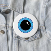 Funny Niedlich Blue Eyeball Button (Beispiel)