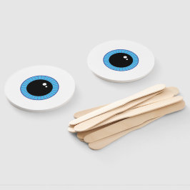 Funny Niedlich Blue Eyeball Fächer